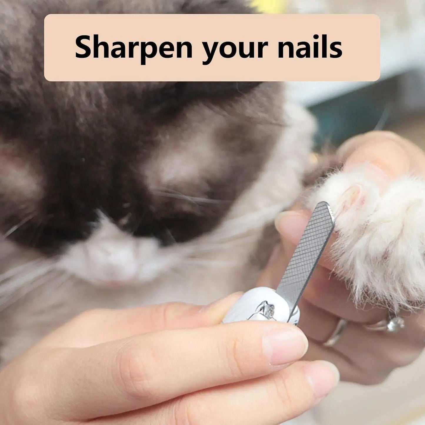 2-in-1 Pet Nail Clipper with LED Light for Enhanced Visibility